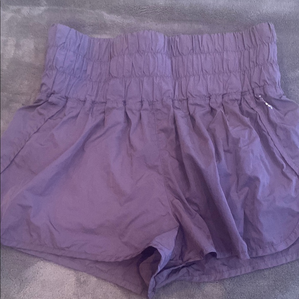FP Movement by Free People Purple High Waist Shorts Elastic Waistband